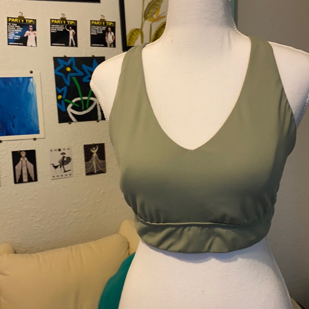 Green Sports Bra
